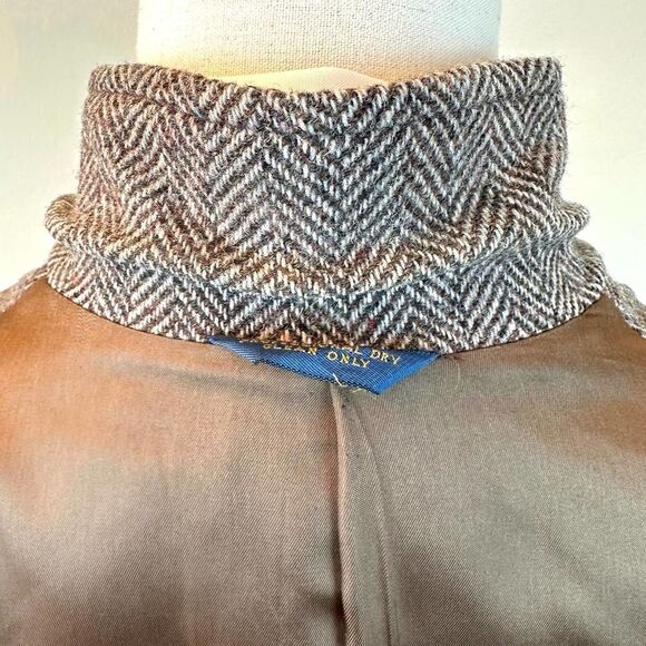 Pendleton Herringbone Brown Virgin Wool Blazer‎ Jacket Men’s 42 L - Picture 10 of 11
